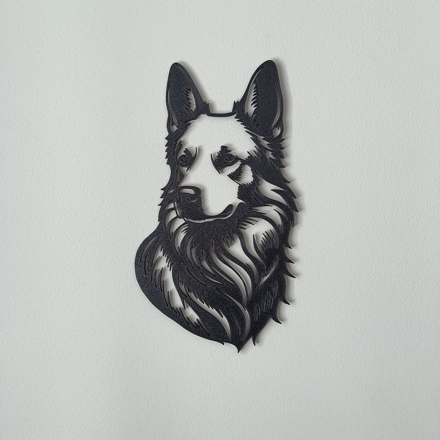 Saksa Lambakoera Seinakunst – must | Moodne koerasõbra dekoratsioon