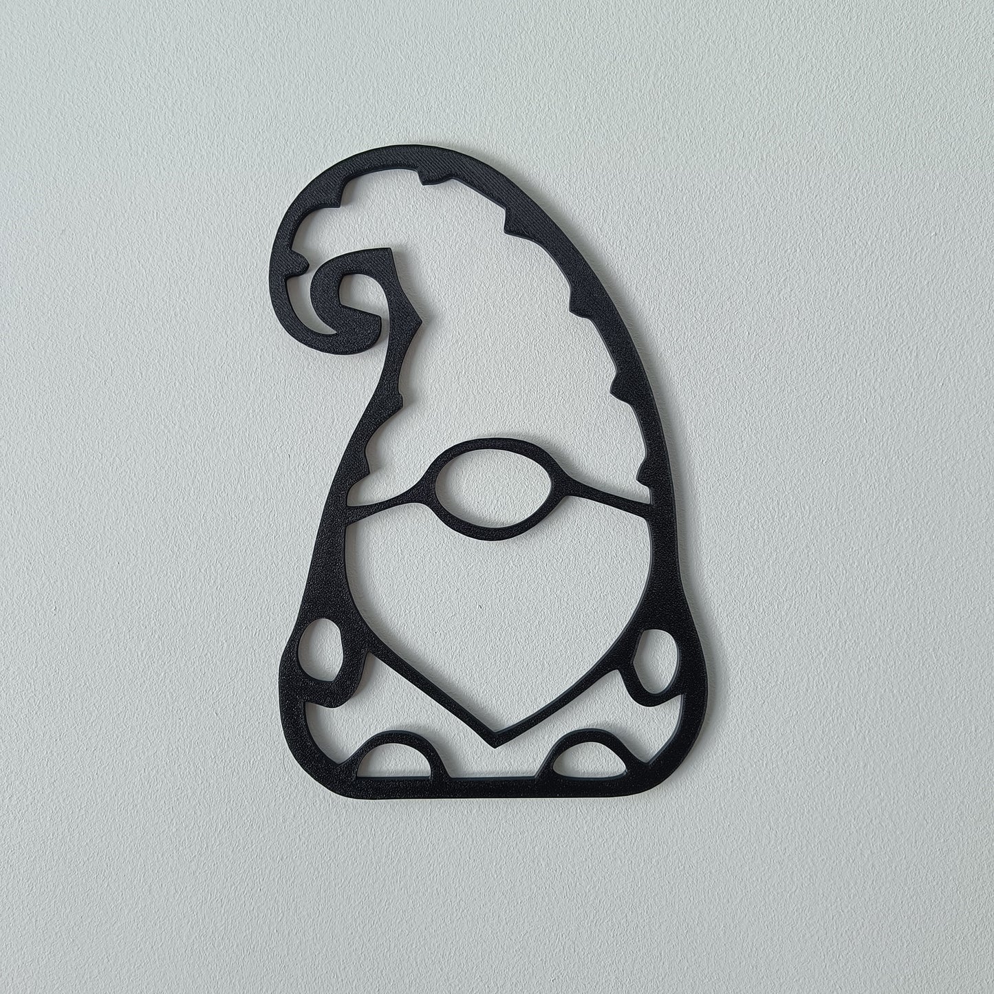 Gnome Wall Art – Black | Playful Modern Decor