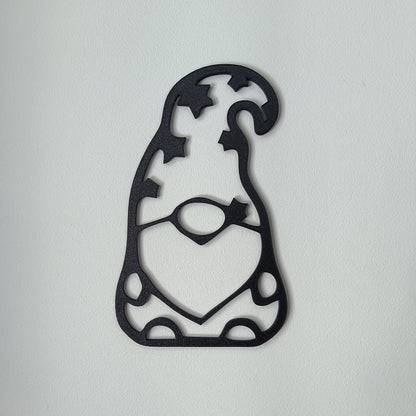 Gnome Wall Art – Black | Playful Modern Decor