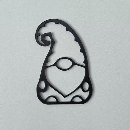 Gnome Wall Art – Black | Playful Modern Decor