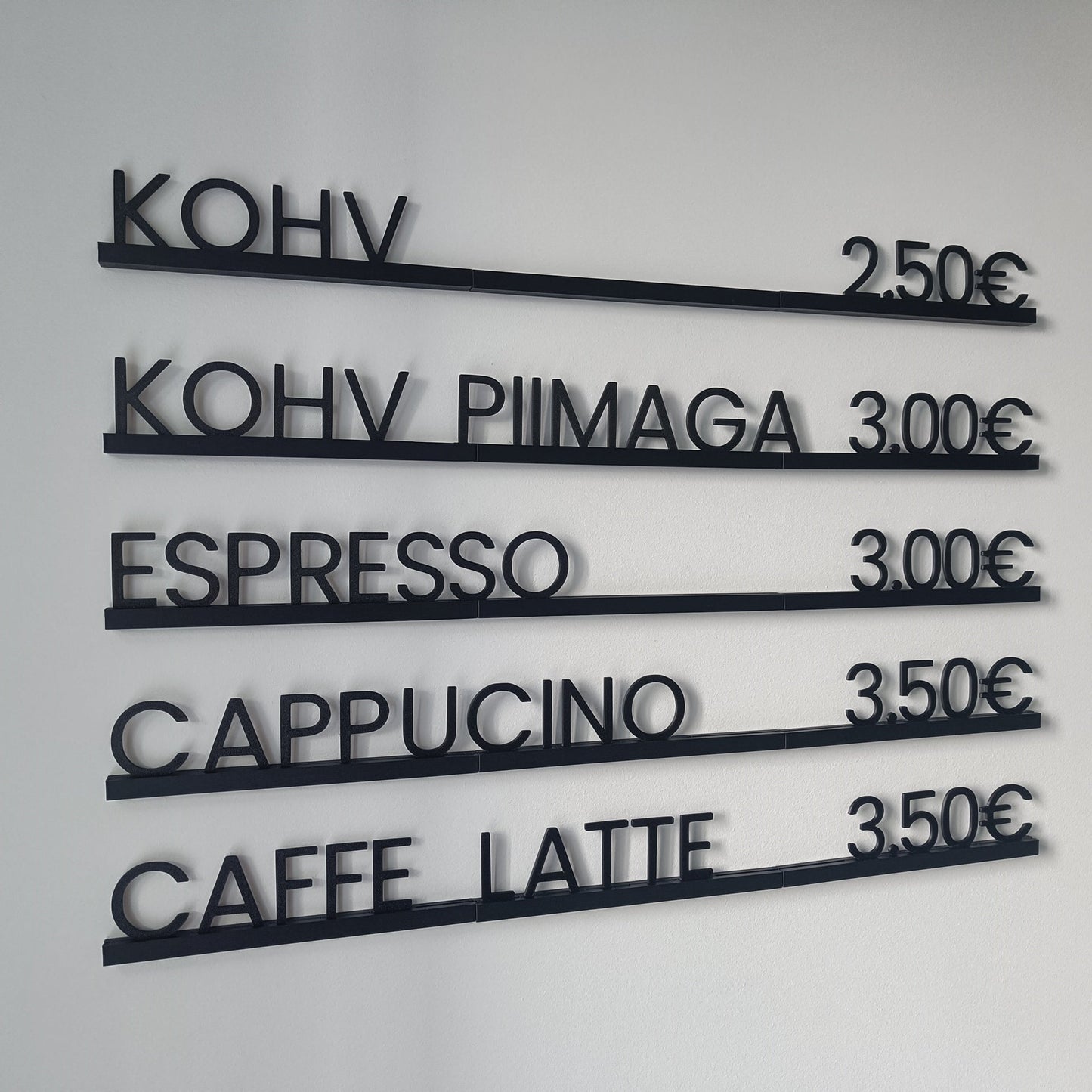Customizable 3D Menu Board – Modern & Easy-to-Update Display