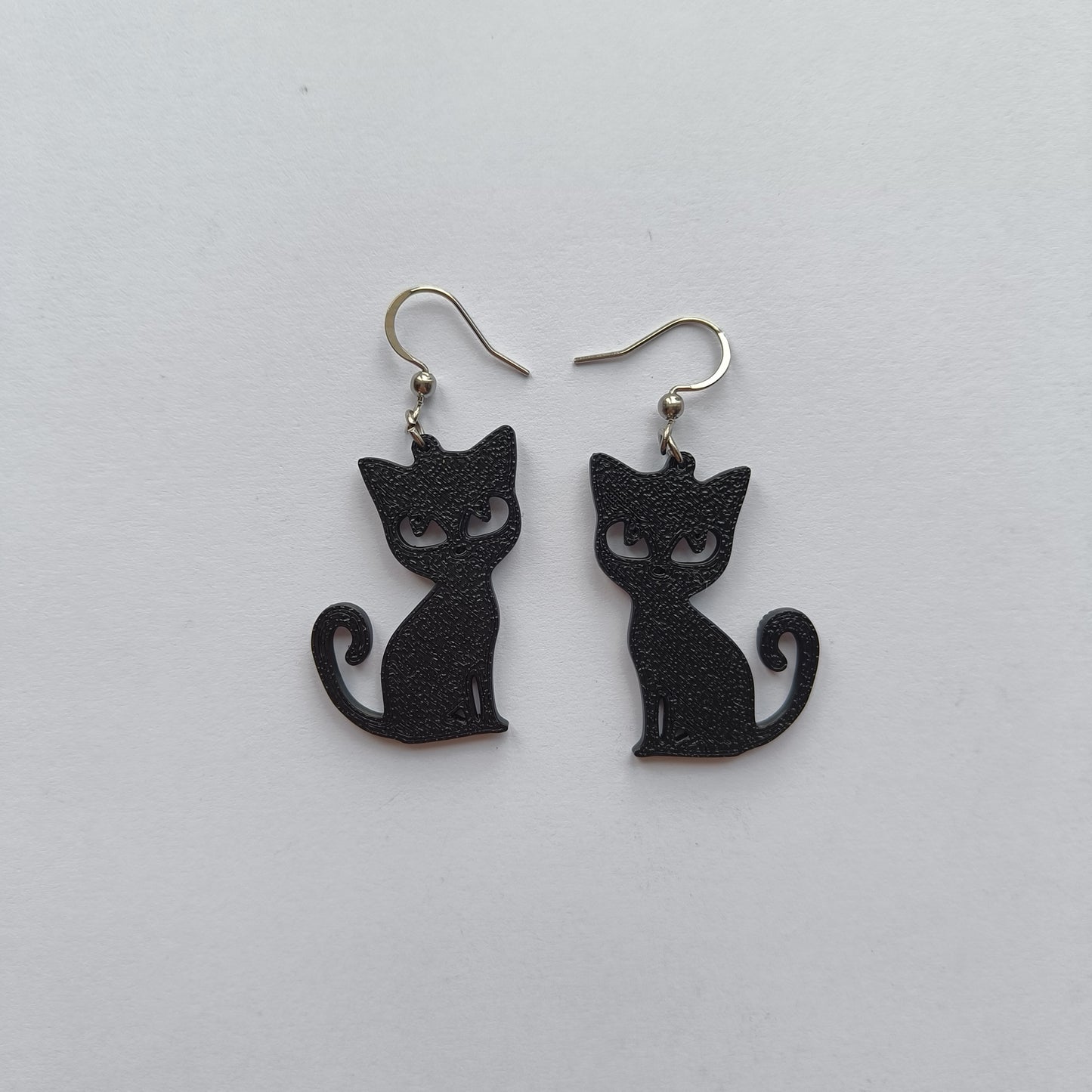 Lightweight Cat Earrings 3D Printed