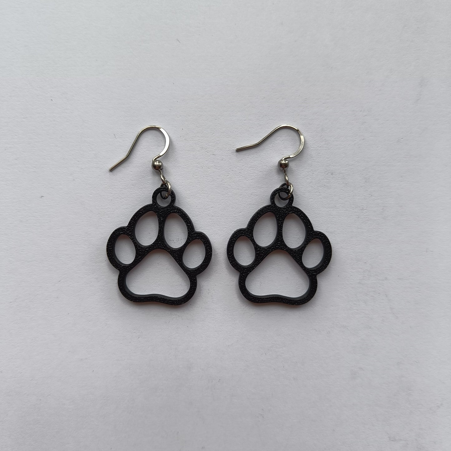 Lightweight Paw Earrings 3D Printed