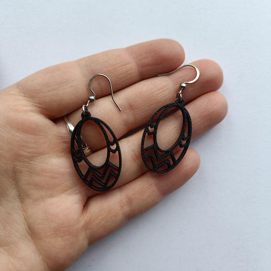 Lightweight Earrings 3D Printed