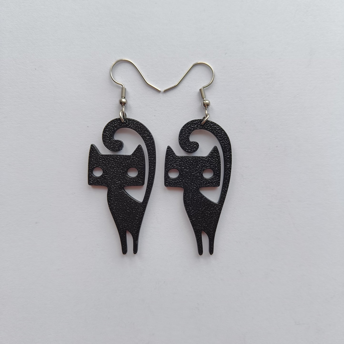 Lightweight Cat Earrings 3D Printed