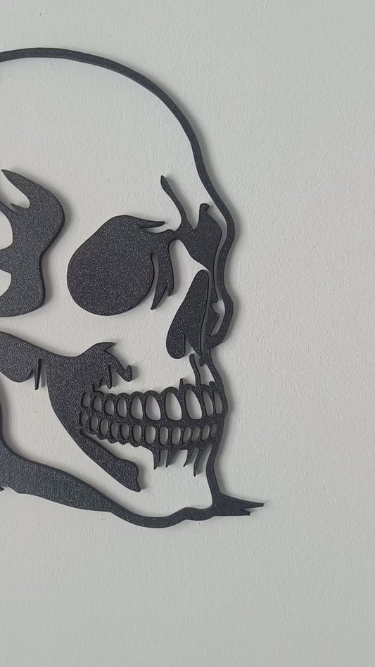 Skull Wall Art – Black | Modern Gothic Decor